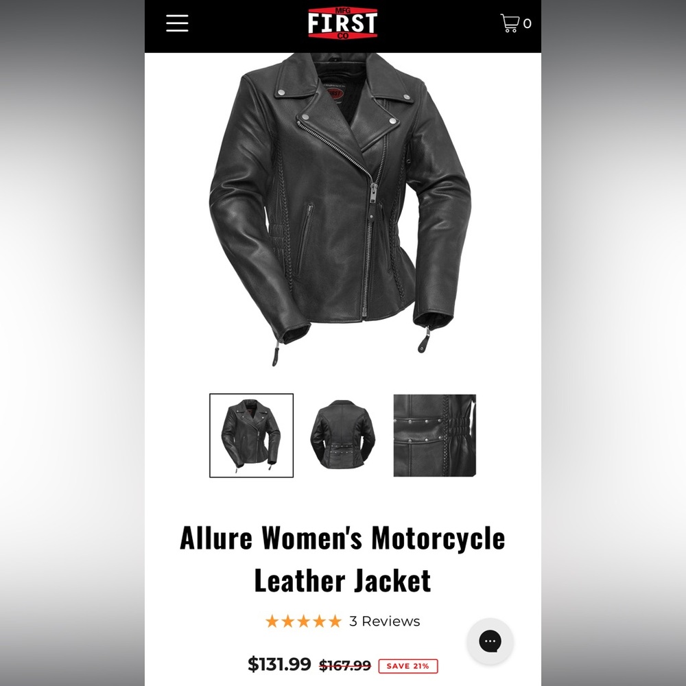 First Classics Leather Motorcycle Jacket